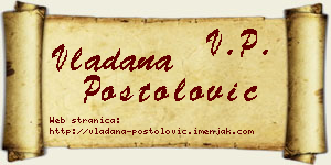 Vladana Postolović vizit kartica